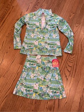 Kaeli Smith Pinehurst Long-Sleeve Top and Skirt Set, small top, xs skirt